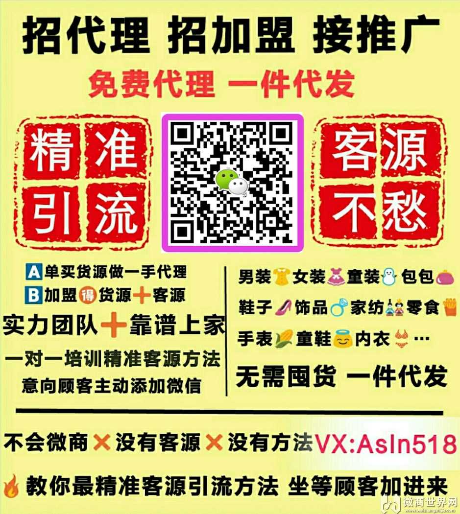 招微商代理一件代发 童装女装厂家直销 教引流客源