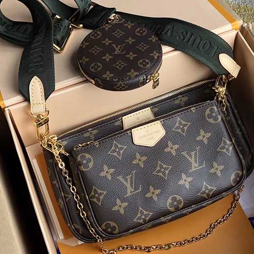 multi pochette accessories三件合一女包