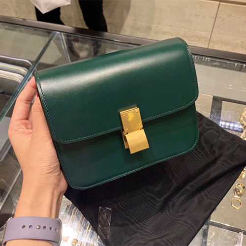 celine classic手袋新尺寸teen box原单现货