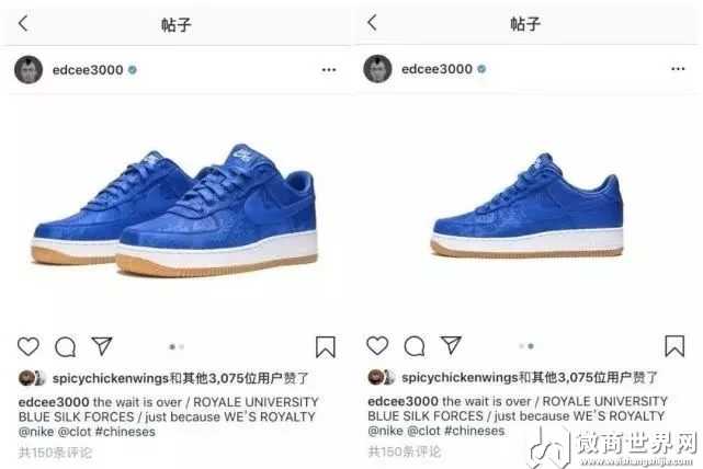 2019新款冠西哥af1篮丝绸鞋了价格多少钱一双