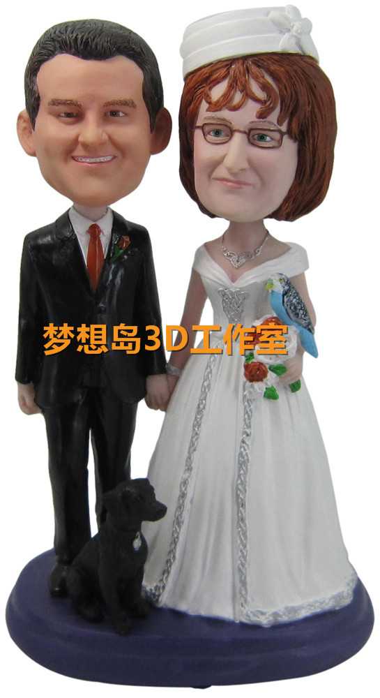 3d人像定制 3d人像代工修图 婚纱人像 3d打印 结婚照 3d婚纱 人像11