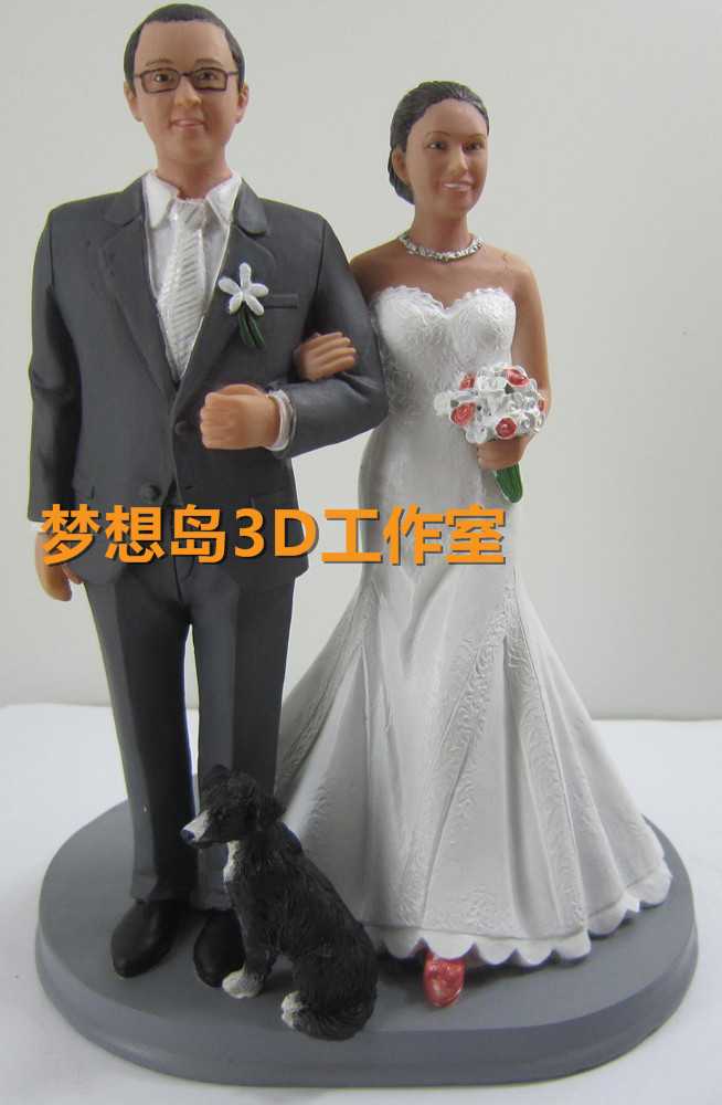 3d人像定制 3d人像代工修图 婚纱人像 3d打印 结婚照 3d婚纱 人像10