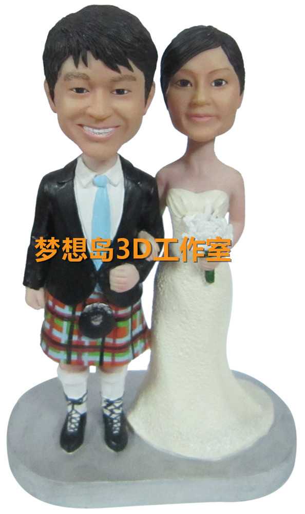 3d人像定制 3d人像代工修图 婚纱人像 3d打印 结婚照 3d婚纱 人像8