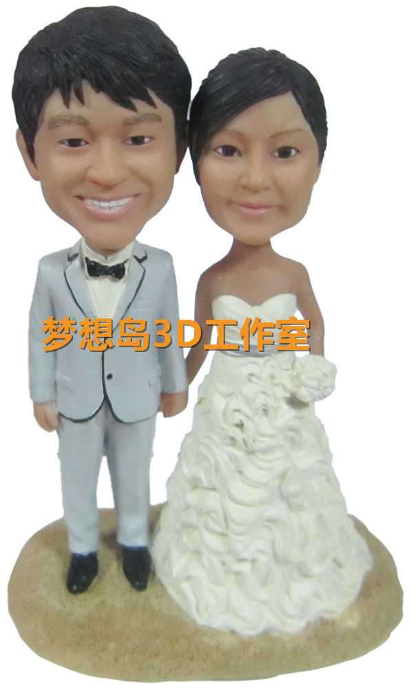 3d人像定制 3d人像代工修图 婚纱人像 3d打印 结婚照 3d婚纱 人像6