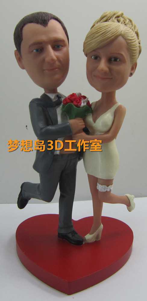 3d人像定制 3d人像代工修图 婚纱人像 3d打印 结婚照 3d婚纱 人像13