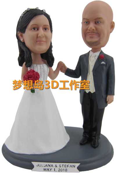 3d人像定制 3d人像代工修图 婚纱人像 3d打印 结婚照 3d婚纱 人像17