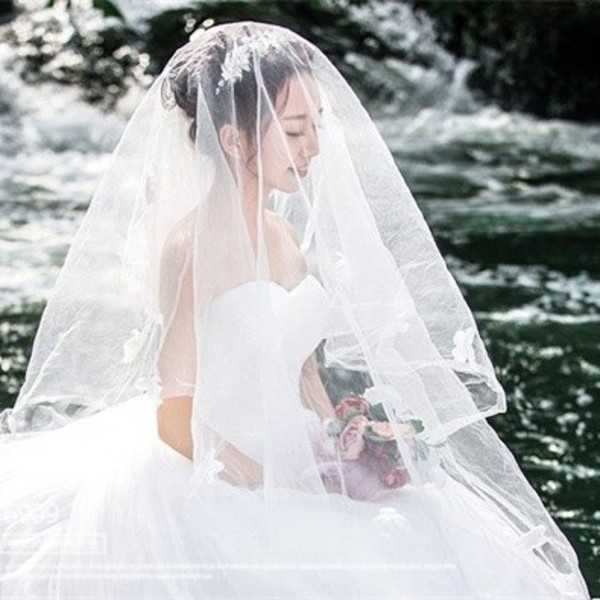 头纱搭配准确 做美的新娘  郑州拍婚纱照【蔚蓝海岸】