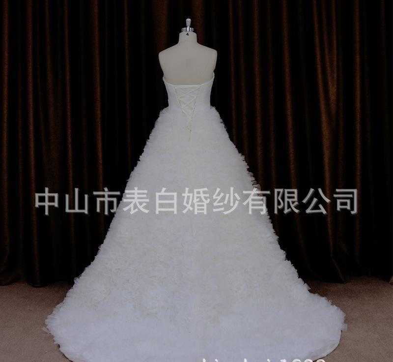 新款外贸婚纱礼服批发韩版新娘结婚鱼尾婚纱厂家1