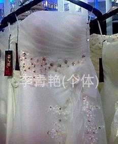 婚纱礼服 手工蝴蝶结 精湛贴片 抹胸白纱 齐地婚纱