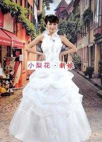 小梨花品牌婚纱超闪性感婚纱韩式韩版新齐地尾婚纱