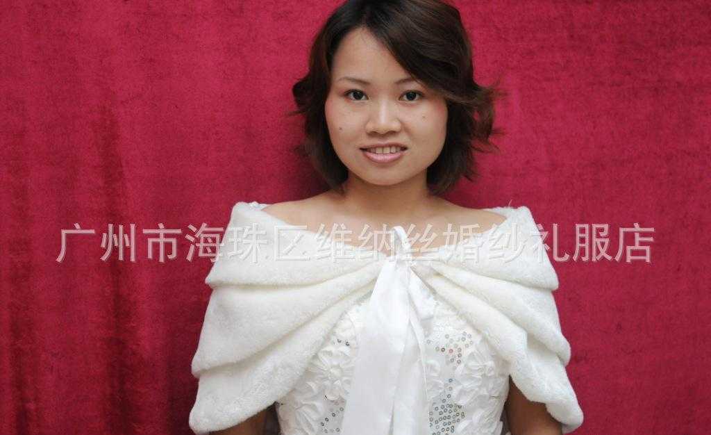 婚纱披肩三层式有带婚纱披肩白色婚纱披肩