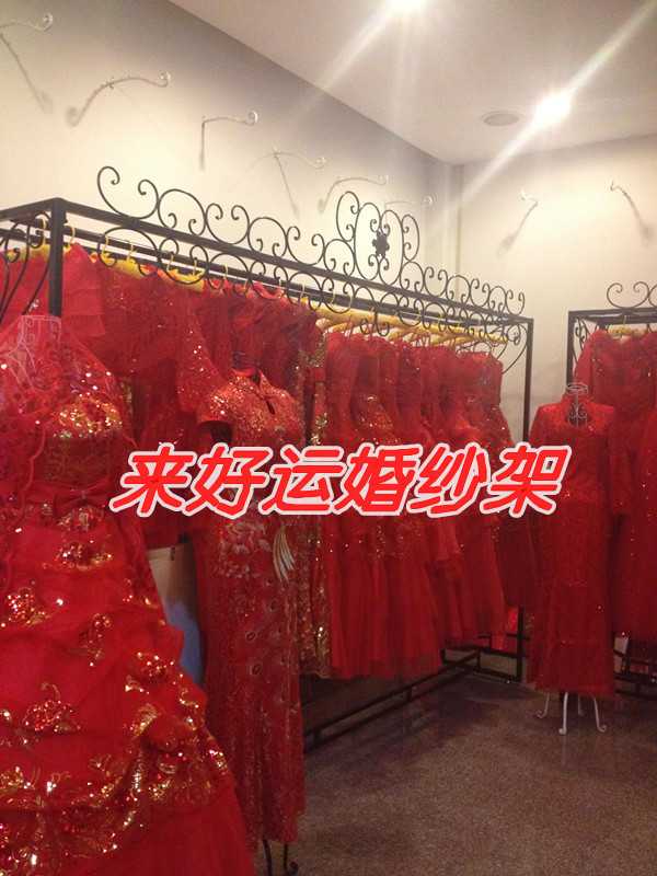 新款婚纱架铁艺婚纱架高品质婚纱货架落地婚纱架 婚纱展示架