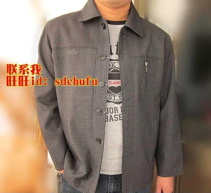 批发 灰色麻料五粒扣藏扣休闲外套 休闲服 休闲夹克 厂家直销