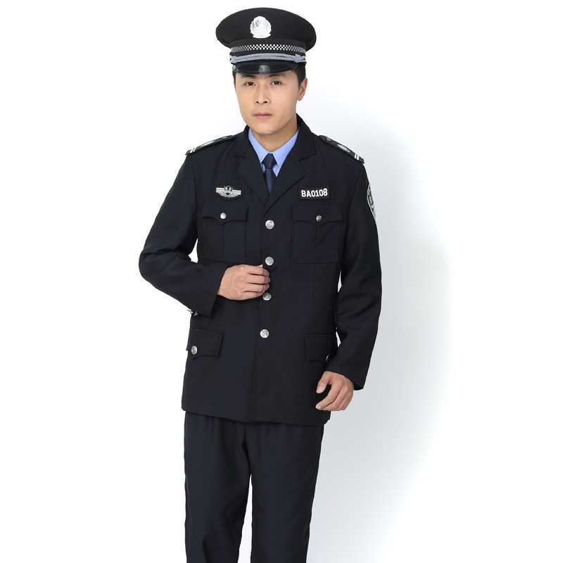 上海保安服老西服套装保安制服安保物业冬季保暖厂家批发现货