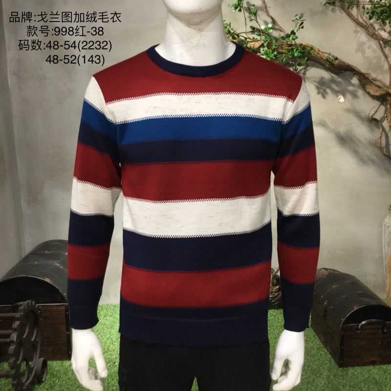 武汉热销原单休闲潮流品牌折扣男装毛衣服装批发