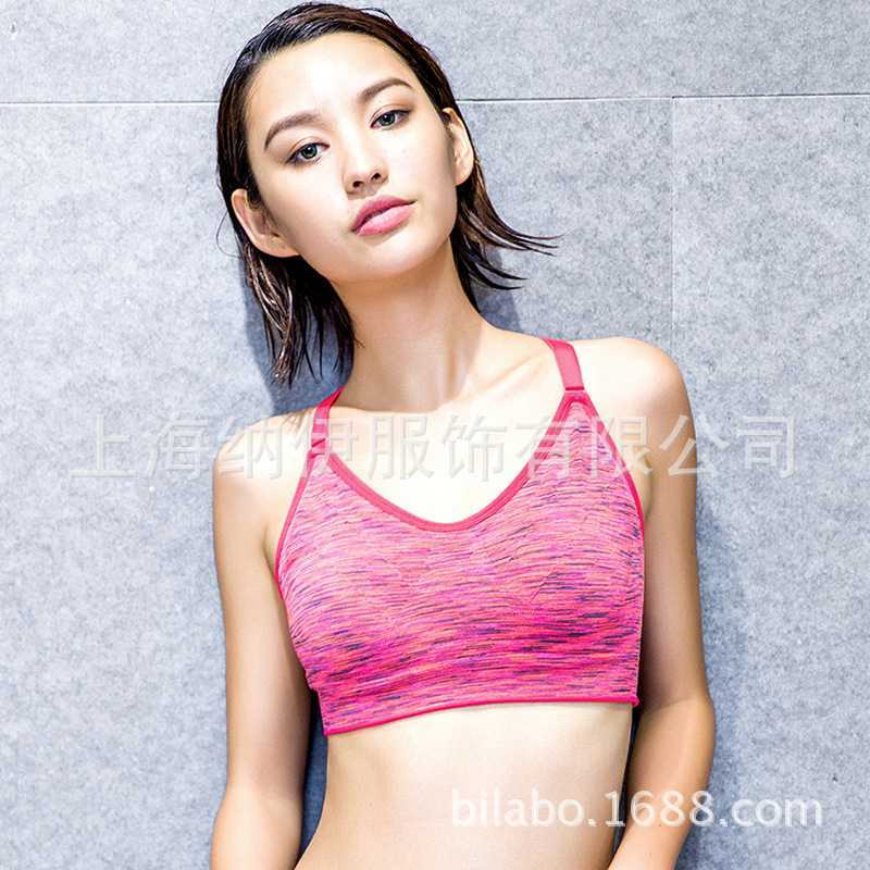 bilabo文胸红色专业运动内衣时尚女士健身瑜伽服厂家美背运动文胸