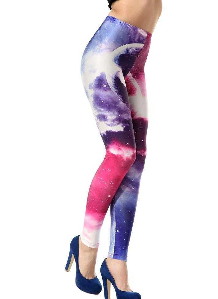 galaxy milk leggings 夜空印花打底裤 银河星空铅笔裤 dk039