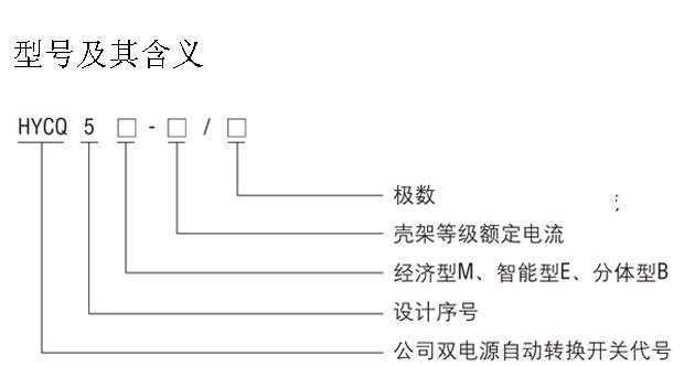 供应 hycq5e-100-630双电源自动转换开关（组合开关） 质优价廉