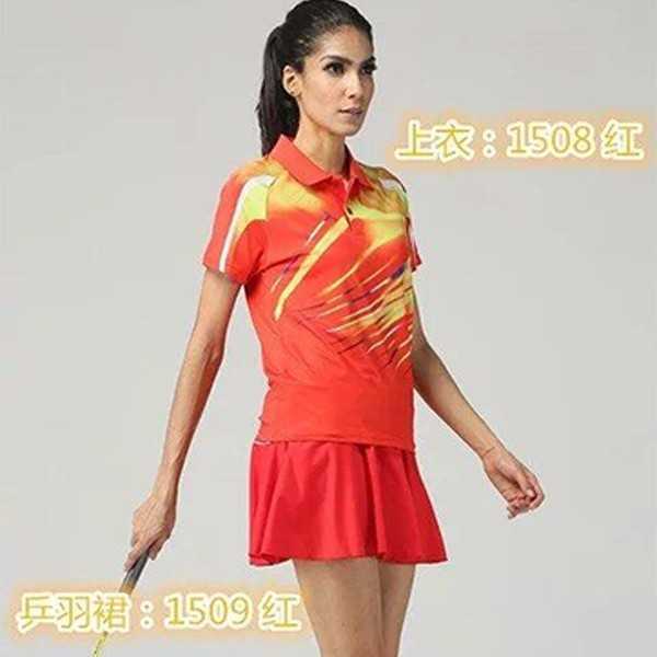 【沃德玛日用制品】女款羽毛球服上衣1508b 沃胜竟技品牌羽毛球女子装备 吸水扩散性强