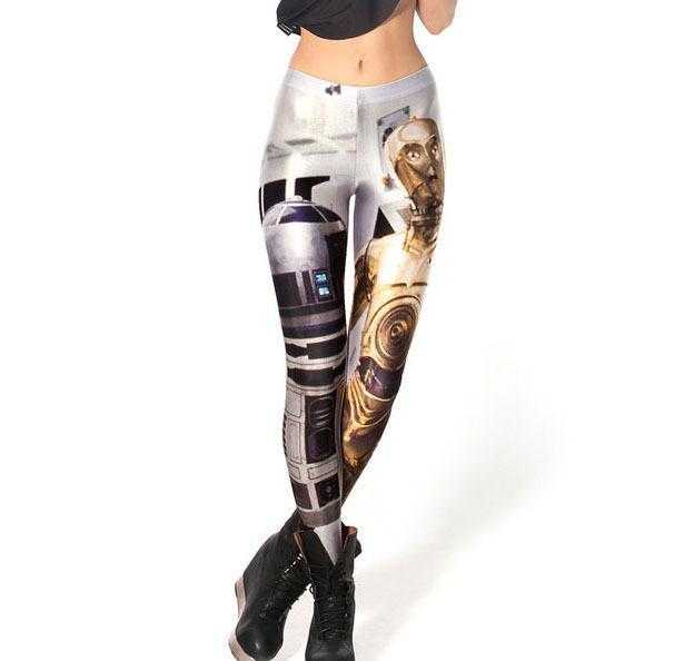 欧美black milk印花修身显瘦紧身裤 个性图案热销打底裤 leggings