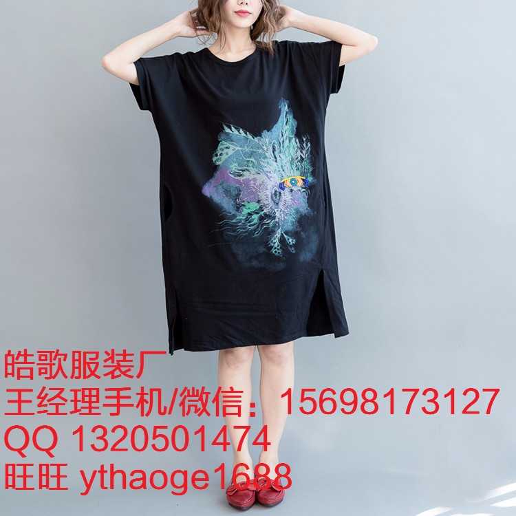 清濯 铜扣记 素品 衣品乐外贸大码棉麻女装广州白马批发档口女装厂家批发1