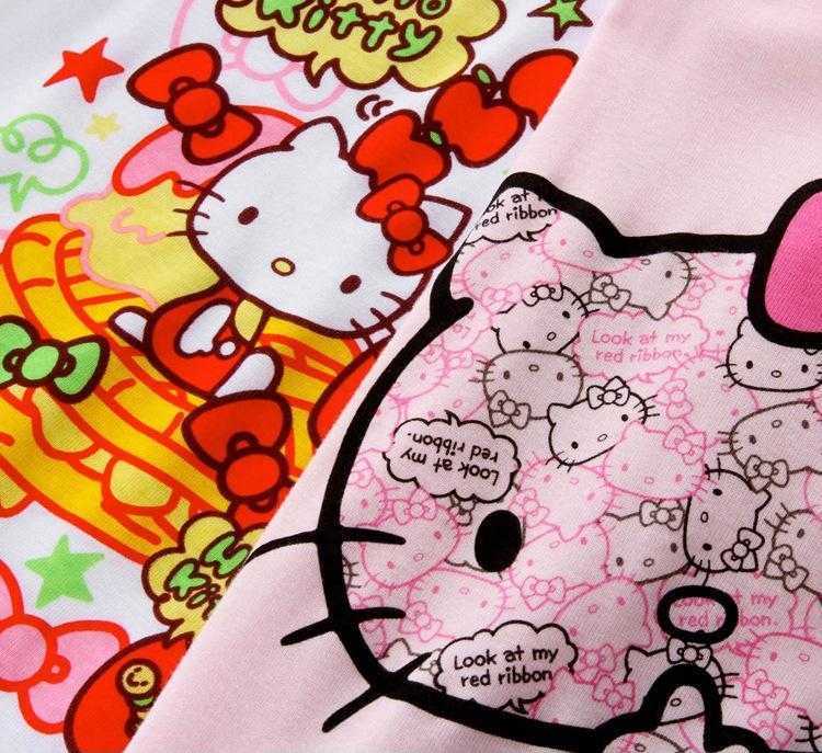 厂家直供双色hellokitty印花哈衣 外贸品牌童装原单