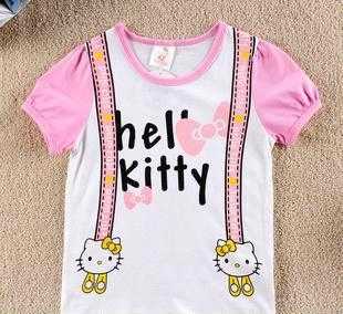 hello kitty 童装 外贸 童夏装 短t 童t恤 童装外贸