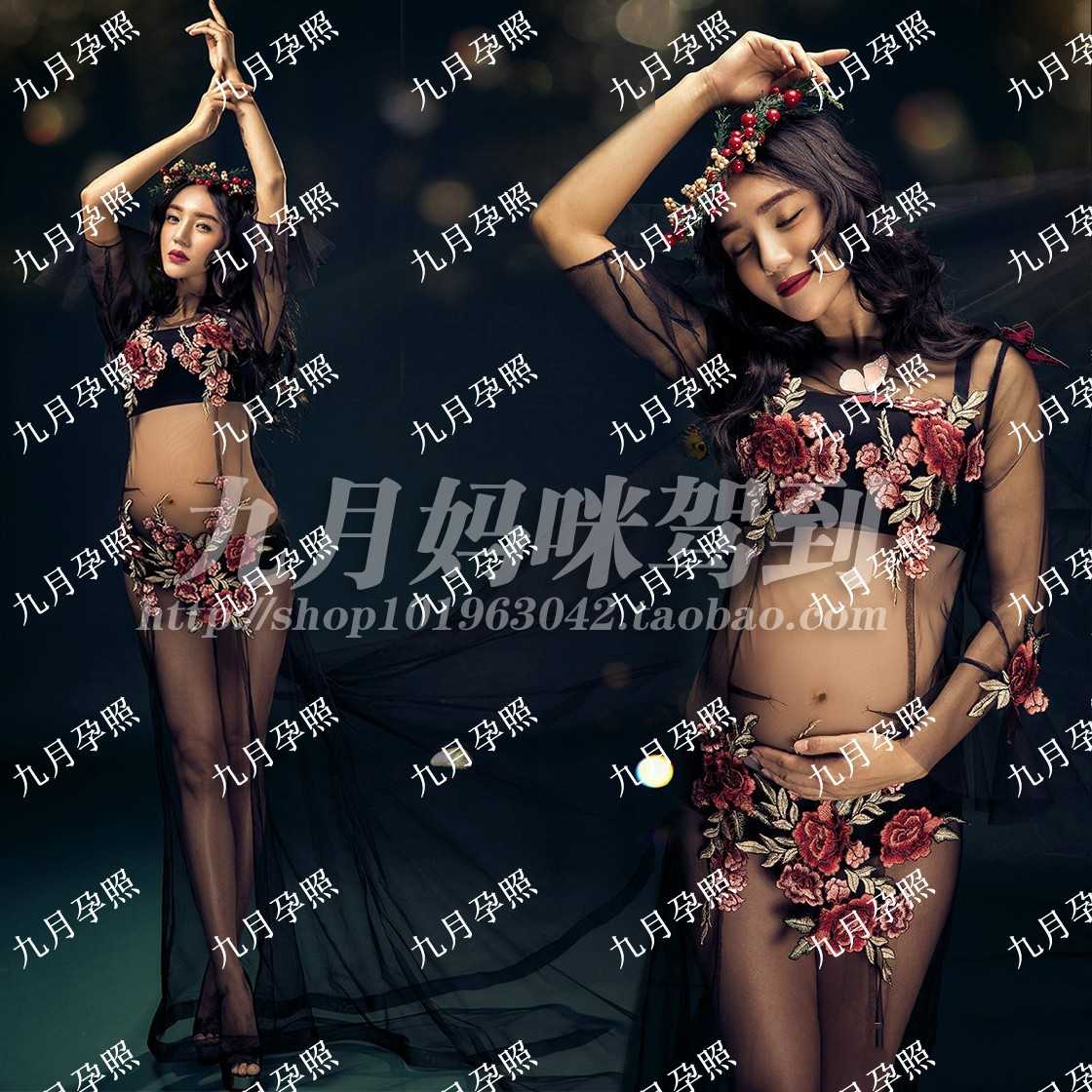 拍照服装摄影写真服饰影楼孕照纱裙唯美仙儿森女衣服0