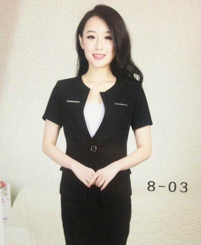 短袖小西服套装琪辉职业女西服小西服夏季新款量身定做4