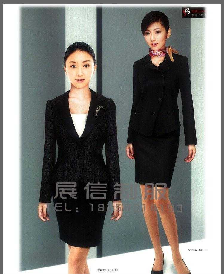 定做酒店 订做前台工作制服 定制礼仪接待 商务女士职业套装zy065